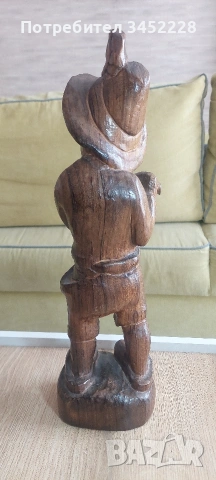 дърворезба за ценители височина 40см , снимка 5 - Декорация за дома - 53825757
