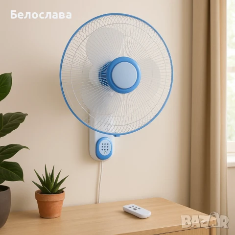Вентилатор 16" Perfect WF-16RC, стенен, дистанционно управление, снимка 1