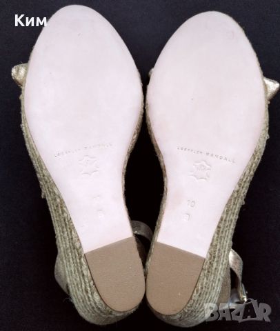 Дамски сандали на платформа Loeffler Randall златни панделки , снимка 3 - Сандали - 45162389