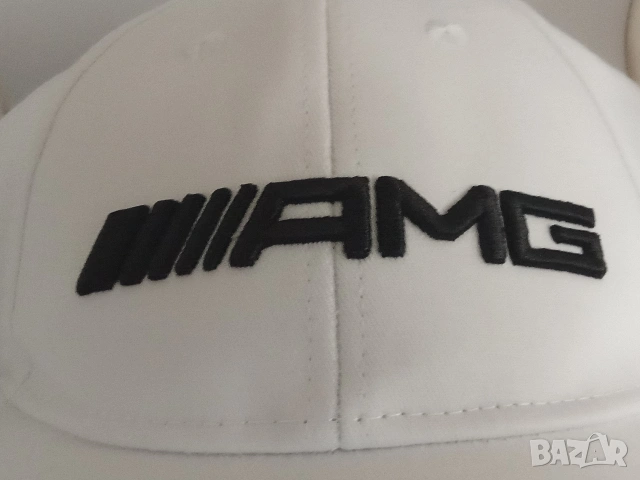 AMG Мъжка шапка с козирка пролетна лятна бяла, снимка 3 - Шапки - 54032199