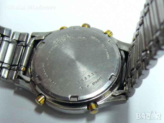 SEIKO СЕЙКО ХРОНОГРАФ КВАРЦ Мъжки ръчен часовник, работещ, снимка 14 - Мъжки - 53263725