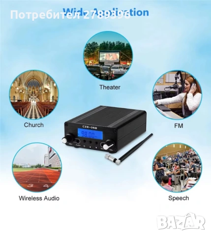 Стерео мини FM радиостанция (трансмитер), снимка 5 - Друга електроника - 53270620