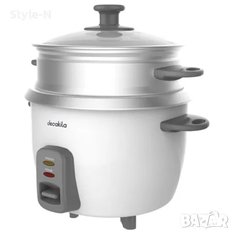 Уред за приготвяне на ориз и зеленчуци DECAKILA KEER007W, 500 W, 1.5 L, снимка 2 - Уреди за готвене на пара - 50273711