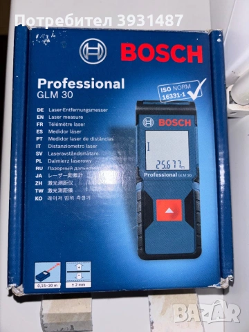 Лазерна ролетка 30 м.