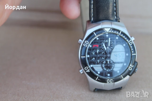 Швейцарски мъжки часовник ''Marlboro racing watch'' хронограф, снимка 2 - Мъжки - 50565464