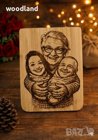  Персонализирана дървена гравирана дъска – уникален подарък ✨