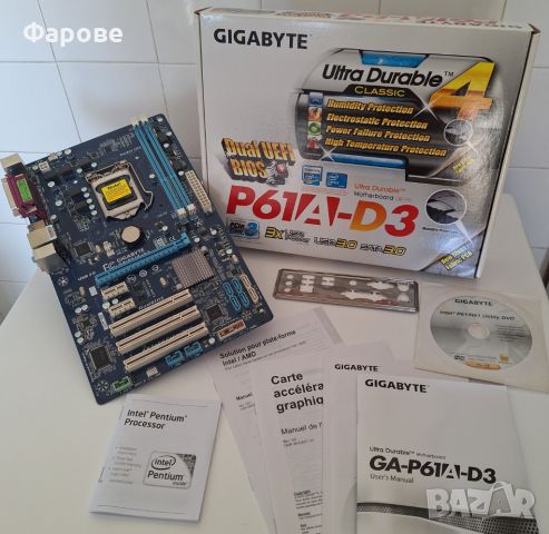 Дъно Gigabyte P61A-D3, снимка 2 - Видеокарти - 46227600