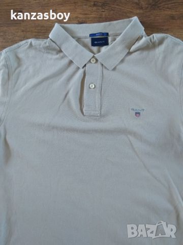 GANT Men's Polo - страхотна мъжка тениска 2ХЛ, снимка 3 - Тениски - 46760740