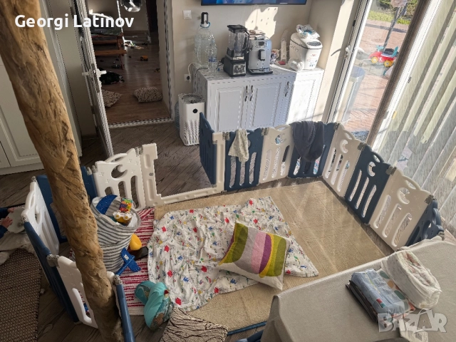 Голяма бебешка ограда, снимка 3 - Кошарки - 52821156