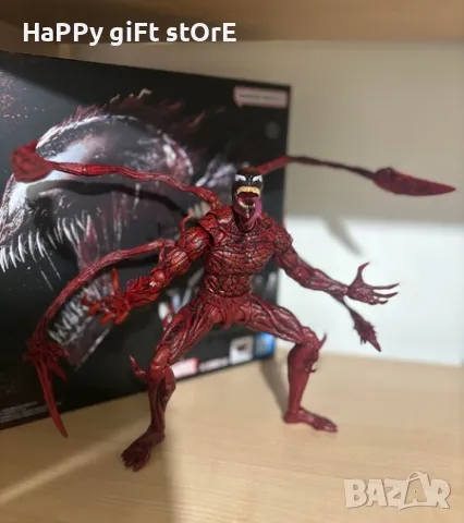 Статуетка Marvel: Spider-Man - Venom-Carnage (Hero Collector), екшън фигура 21cm, снимка 2 - Колекции - 48876274