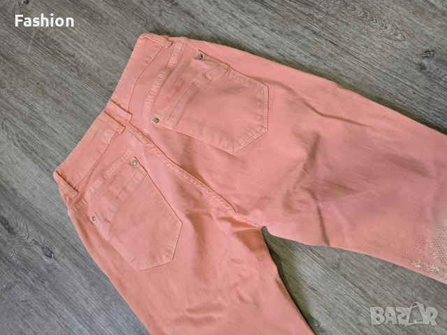 Нов уникален дънков комплект в розов цвят със сребърен акцент, снимка 10 - Дънки - 53641806