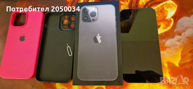 Смартфон Apple iPhone 13 Pro Max, 128 GB, Graphite - Като нов, снимка 6 - Apple iPhone - 46368914