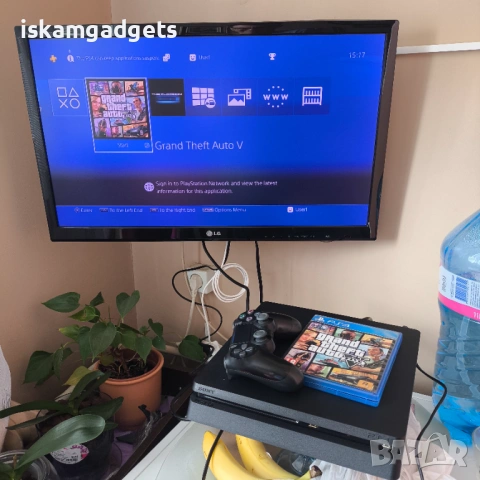 PS4 Sony PlayStation 4 Slim CUH-2116A и Grand Theft Auto V, снимка 12 - Игри за PlayStation - 54224274