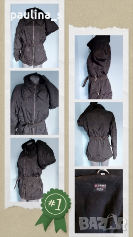Два броя / Топло черно яке тип парка "Craft" и "Nimbus" , снимка 2 - Палта, манта - 16679870