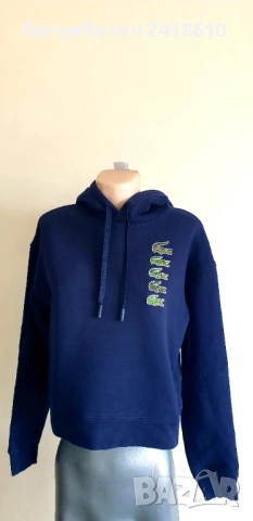 Lacoste Made in France Hoodie Womens Size S - 36 Oversize ОРИГИНАЛ! Дамски Суичър!, снимка 10 - Суичъри - 52704249