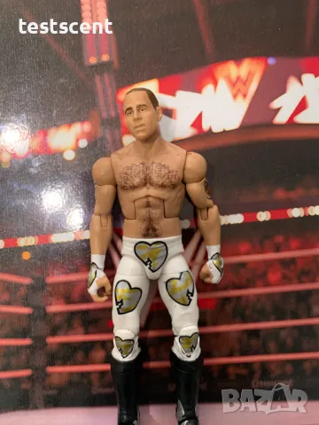 Екшън фигура WWE Shawn Michaels HBK Elite Wrestlemania Exclusive Mattel WWF Шон Майкълс, снимка 6 - Колекции - 48433437