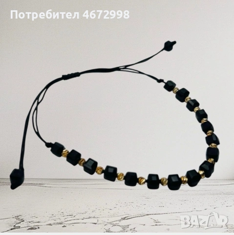 Златна гривна на конец 14к, снимка 4 - Гривни - 53254001