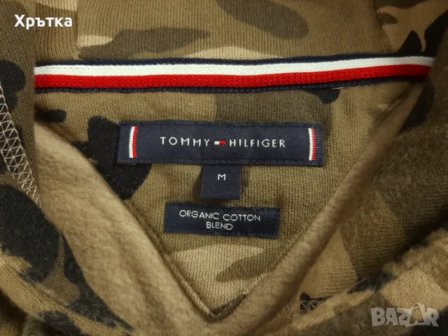 Tommy Hilfiger Camo Hoodie - Оригинален мъжки суитшърт размер M, снимка 7 - Суичъри - 48555634