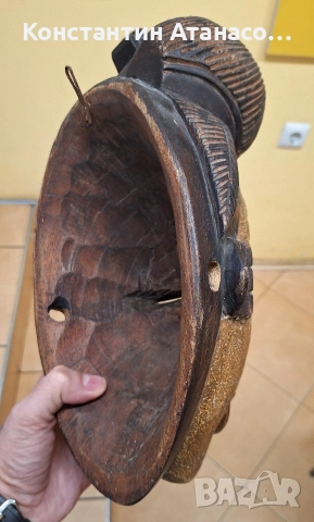 Стара дървена маска от племето Пуно, снимка 9 - Антикварни и старинни предмети - 52851012