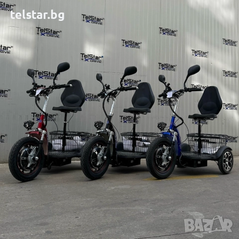 Електрическа триколка с равна платформа и облегалка TS 200.3 48V 750W, високопроизводителни батерии , снимка 15 - Мотоциклети и мототехника - 52407080