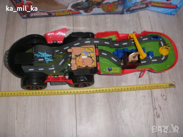 Кола-писта-Спайдърмен,червена, снимка 4 - Коли, камиони, мотори, писти - 53281862