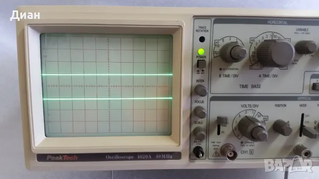 Осцилоскоп Peaktech 4020A, снимка 5 - Друга електроника - 47001020