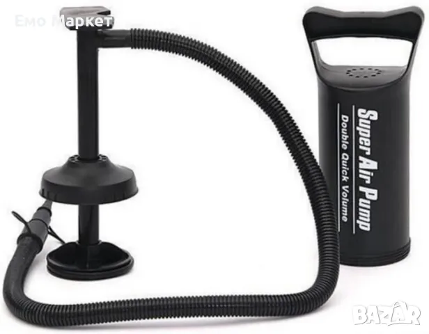 Ръчна въздушна пластмасова помпа за надуване на надуваеми легла, басейни, лодки, играчки, снимка 7 - Басейни и аксесоари - 49407349