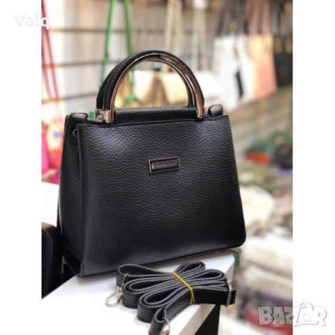 Дамска елегантна чанта с допълнителна дълга дръжка в различни цветове, снимка 1 - Чанти - 46241637