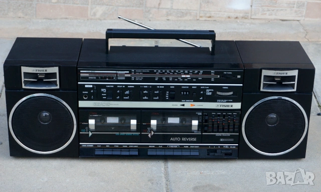 Огромен японски боумбокс Фишер! Сервизиран!