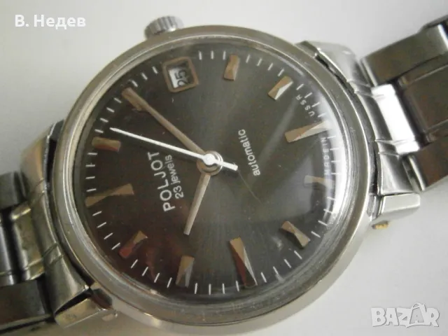 POLJOT automatic, 23 jewels, made in USSR, case 35mm, TOP!, снимка 3 - Мъжки - 47299363