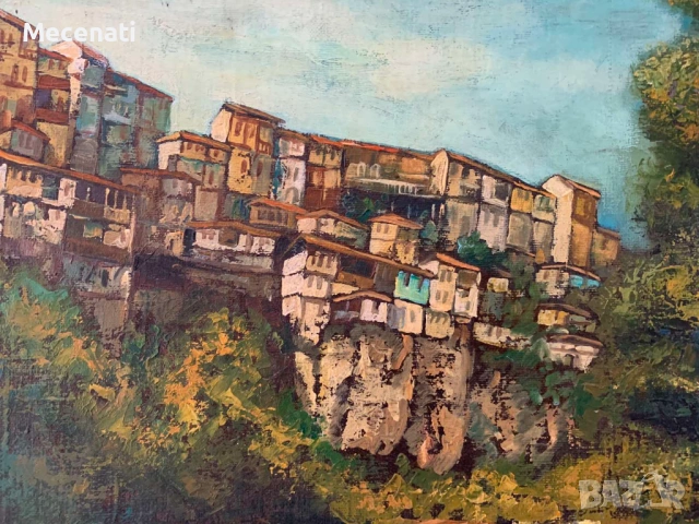 ВЕНЦИСЛАВ ЩЪРКОВ масло В. ТЪРНОВО, снимка 6 - Картини - 53110442