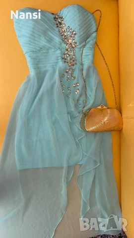 Уникална рокля с красиви камъни, снимка 10 - Рокли - 50956256