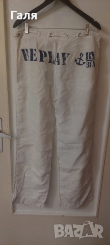 Панталон Replay 100% лен,  размер М / Л, снимка 3 - Панталони - 51456767