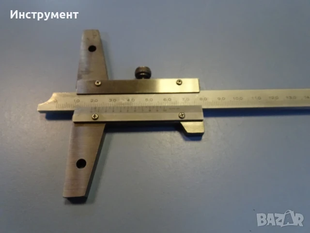 Шублер дълбокомер Mitutoyo 527-203 VDS30 Vernier Depth Gage 0-300mm, снимка 5 - Шублери - 50809167