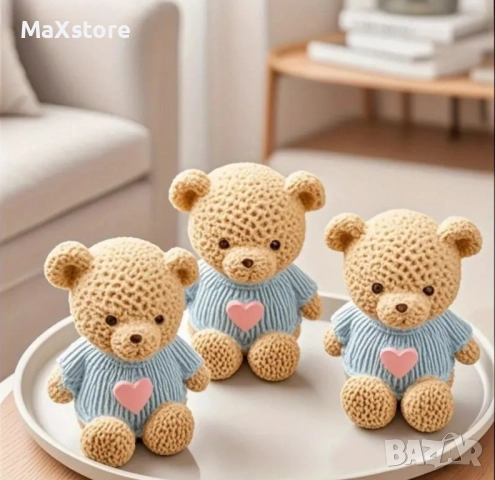 3D мече с дрехи със сърце Силиконов молд за свещи гипс сапун смола фондан за декорация на торта 