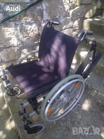 Сгъваема инвалидна рингова количка BREEZY  Ширина на седалката 52см, снимка 2 - Инвалидни колички - 45270477