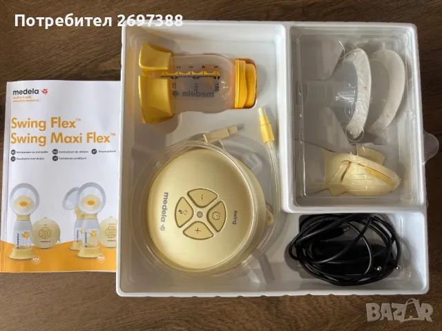 Помпа за кърма Medela Swing Flex, снимка 3 - Помпи за кърма - 48263111