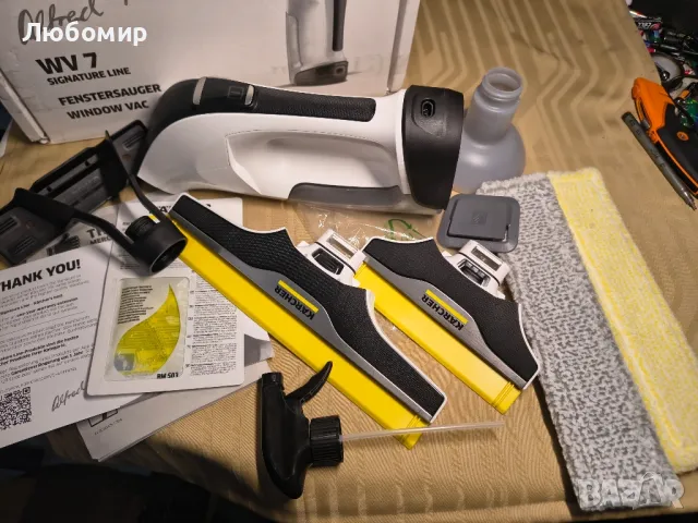 Акумулаторна стъклочистачка Karcher WV 7 Signature Line EU, снимка 3 - Други - 50174789