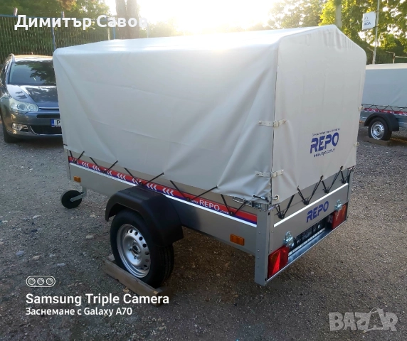 Туристическо, самосвално ремарке REPO DRS с брезент и шпригли до 750kg., снимка 4 - Ремаркета - 51922831