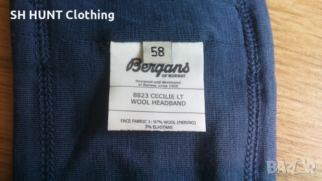 Bergans of NORWAY CECILIE LT Wool Headband 97% Merino Wool размер One Size лента за глава - 1505, снимка 8 - Шапки - 52507109