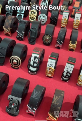 колани от естествена кожа в кутия  Louis Vuitton Gucci versace hermes 