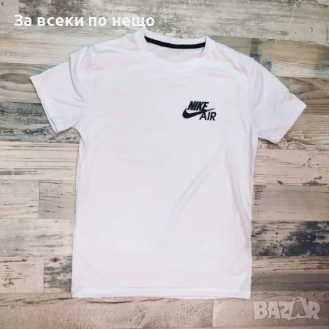 Nike Air Мъжка Бяла Тениска👕Мъжка Блуза С Къс Ръкав В Бял Цвят Найк Еър Код B347
