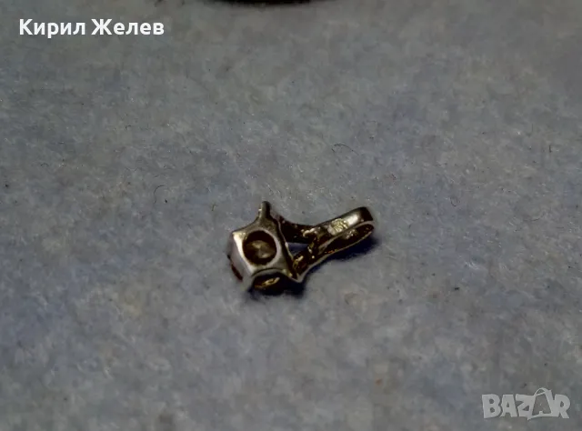 НЕЖЕН СКЪПОЦЕНЕН СРЕБЪРЕН ПЕНДАНТ РОДИРАНО СРЕБРО 925 с ФАСЕТИРАН ЖЪЛТ ЦИРКОН 19669, снимка 6 - Колиета, медальони, синджири - 49682624