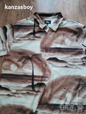 Stussy Island Shirt - страхотна мъжка риза Л, снимка 5 - Ризи - 51571286