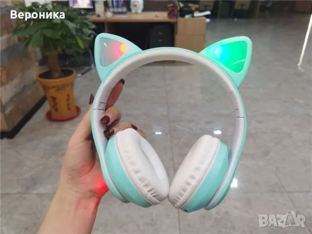 Котешки детски слушалки, снимка 7 - Bluetooth слушалки - 48937212