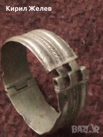 Стара възрожденска гривна сребърна 53781, снимка 10 - Антикварни и старинни предмети - 53477267