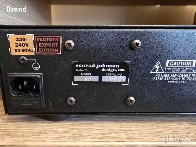 MC RIAA Conrad Johnson EV-1❗️, снимка 3 - Грамофони - 50926899