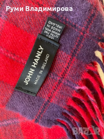 Мъжки, кариран шал от 100 % кашмир/ вълна, снимка 17 - Шалове - 48382070