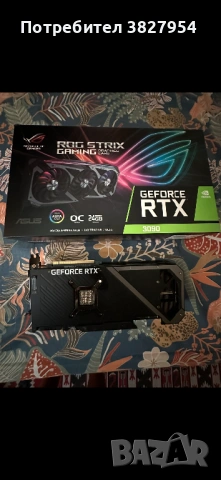 ASUS ROG Strix GeForce RTX 3090 OC Edition 24GB GDDR6X Gaming Graphics Card, снимка 5 - Видеокарти - 54111496