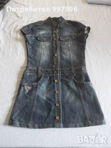 дънкова рокля- ХЛ размер, снимка 6 - Рокли - 50987560